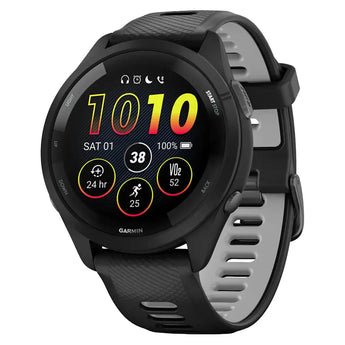 Forerunner 265 Fitness Watch Black and Powder Gray,Accessories,Garmin,,,Tennis Express,010-02810-00-1