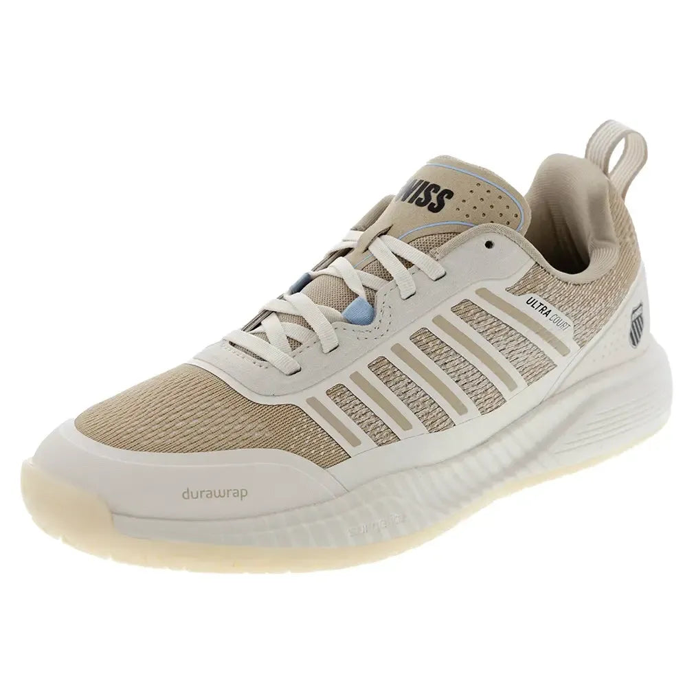 ケイスケ Men's Ultra Court Pickleball Shoes Jet Stream and Irish Cream