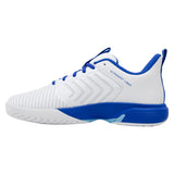 Men's Ultrashot Light Tennis Shoes White and Dazzling Blue, K-Swiss, Tennis Express, 04767-158S26-6
