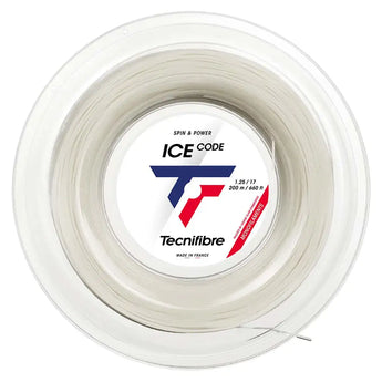 Ice Code White Tennis String Reel,Strings,Tecnifibre,17,,Tennis Express,04RICR-17-1