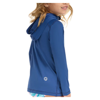 Juniors' Full Zip Tennis Hoodie Navy, BloqUV, Tennis Express, 1003-NVYF26-6