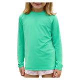Juniors' Crew Neck Long Sleeve Tennis Top Jade, BloqUV, Jade, Tennis Express, 1005-JDEF26-JADE-1