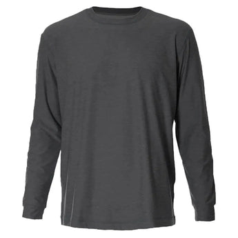 Men's SB Sport Classic Fit Long Sleeve Tennis Crew Grey Melange-Apparel-Sofibella-101627-DEFAULT-L-Tennis Express