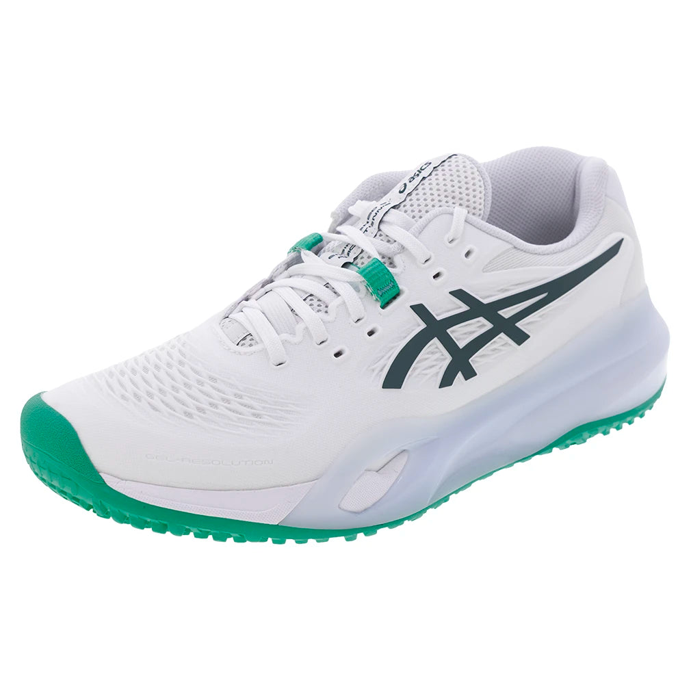Men's GEL-Resolution X Omnicourt Tennis Shoes White and Dark