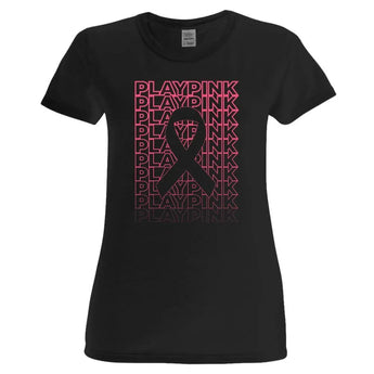 Women's Play Pink Tennis Tee Black (Size Small)-Apparel-TENNIS EXPRESS-105780-WOMENS-L-Tennis Express