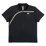 Unisex Tournament Tennis Polo, Yonex, Black, Tennis Express, 10709-BLACK-1