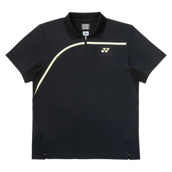 Unisex Tournament Tennis Polo, Yonex, Black, Tennis Express, 10709-BLACK-1