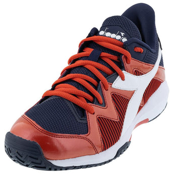 Junior's B.Icon 2 Tennis Shoes Blue Corsair and White 1.5Y,Footwear,Diadora,,,Tennis Express,107378-DEFAULT-L