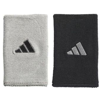 Interval Large Reversible 2.0 Wristband Black and Aluminum 2-Accessories-Adidas-112826-DEFAULT-L-Tennis Express
