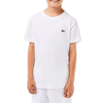 Boys' Breathable Cotton Blend Tennis Jersey-Apparel-Lacoste-113217-001_WHITE-L-Tennis Express