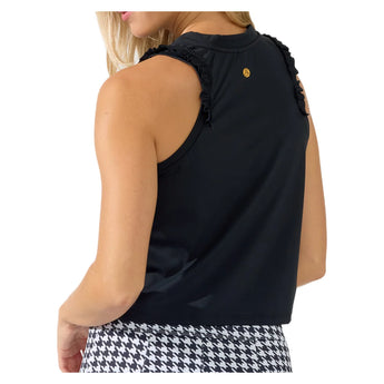 Women's Rally Tennis Tank Black, Bobbe, Tennis Express, 124-002BF26-1