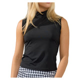 Women's Pin High Tennis Tank Top Black, Bobbe, Black, Tennis Express, 128-002BF26-BLACK-1