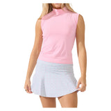 Women's Pin High Tennis Tank Top Light Pink, Bobbe, Tennis Express, 128-125F26-4