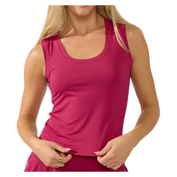 Women's Clubhouse Tennis Tank Berry, Bobbe, Berry, Tennis Express, 130-126F26-BERRY-1