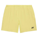 Unisex Tournament Tennis Shorts, Yonex, Pale Yellow, Tennis Express, 15237-PALE-YELLOW-1
