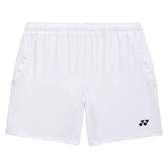Unisex Tournament Tennis Shorts, Yonex, White, Tennis Express, 15237-WHITE-1