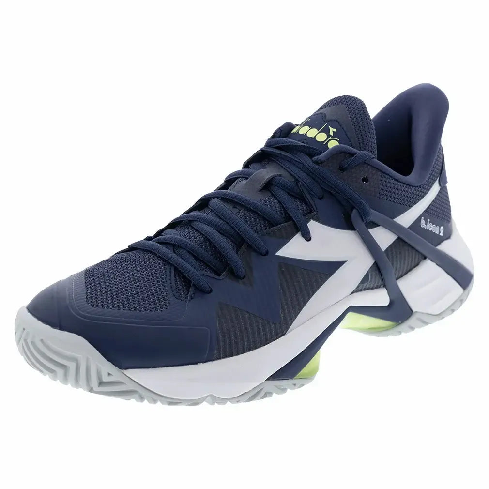 Diadora Men's B.Icon 2 AG Tennis Shoes Pageant Blue and White