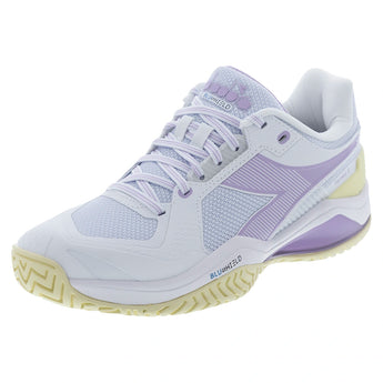 Women's Blushield Torneo 3 AG Tennis Shoes White and Orchid Bloom,Footwear,Diadora,White/Orchid Bloom,6,Tennis Express,181467-C6657F26copy