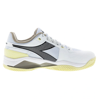 Men's CLAY Court Blushield Torneo 3 Tennis Shoes White and Black,Footwear,Diadora,,,Tennis Express,181468-C0470F2602copy