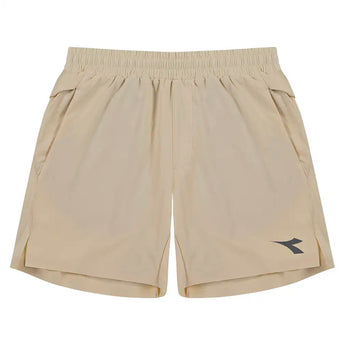 Men's 6 Inch Fibrazero Tennis Shorts Beige Shifty,Apparel,Diadora,Beige Shifty,S,Tennis Express,183204-25009F26-1