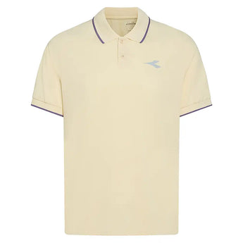 Men's Fibrazero Short Sleeve Tennis Polo Beige Shifty,Apparel,Diadora,Beige Shifty,S,Tennis Express,183205-25009F26-1