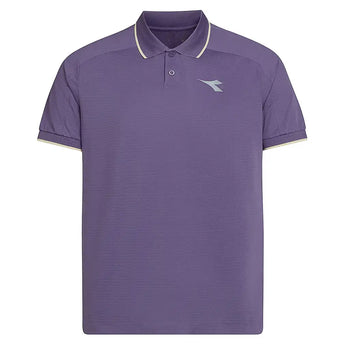 Men's Fibrazero Short Sleeve Tennis Polo Violet Grape Compote,Apparel,Diadora,Violet Grape Compote,S,Tennis Express,183205-55235F26-1