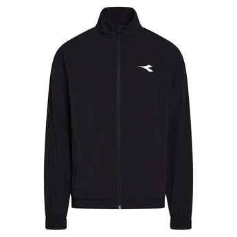 Men's Tech Tennis Track Jacket Black,Apparel,Diadora,Black,S,Tennis Express,183464-80013F26-1