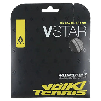 V Star Tennis String Silver-Strings-Volkl-195981-18L-Tennis Express
