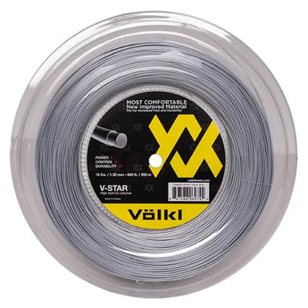V Star Tennis String Reel Silver-Strings-Volkl-195990-16-Tennis Express