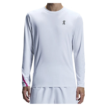 Men's Court Long Sleeve Tennis Top-Apparel-On-XS-069_WHITE, [current_file_name-Tennis Express