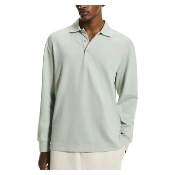 Men's Courtside Long Sleeve Tennis Polo Mineral