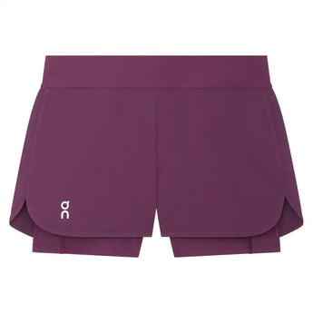 Women's Court 2-in-1 3 Inch Tennis Shorts Cassis,Apparel,On,,,Tennis Express,1WG10225007-F26-1