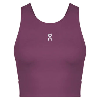 Women's Court Crop Tennis Top Cassis,Apparel,On,Cassis,XS,Tennis Express,1WG11115007-F26-1
