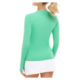 Women's 24/7 Long Sleeve Tennis Crew Jade, BloqUV, Tennis Express, 2001-JDEF26-1