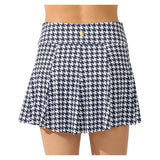Women's Perfect Swing 14 Inch Tennis Skort Houndstooth Black, Bobbe, Tennis Express, 204-136BF26-1