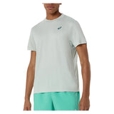 Men's Court Short Sleeve Tennis Top,Apparel,Asics,S,402_COLD_MOSS,Tennis Express,2041A339_402