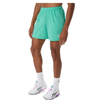 Men's Court 7 Inch Tennis Short Aurora Green-Apparel-Asics-2041A344-300S26-Tennis Express