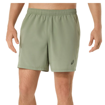 Men's Court 7 Inch Tennis Short Khaki Green,Apparel,Asics,Khaki Green,S,Tennis Express,2041A344_301_4
