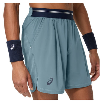 Men's Game 7 Inch Tennis Short Ironclad,Apparel,Asics,S,IRONCLAD,Tennis Express,2041A382_020_3