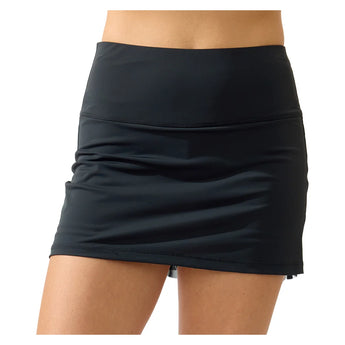 Women's Cute as a Bunny 13 Inch Tennis Skort Black, Bobbe, Black, Tennis Express, 205-50104BF26-BLACK-1