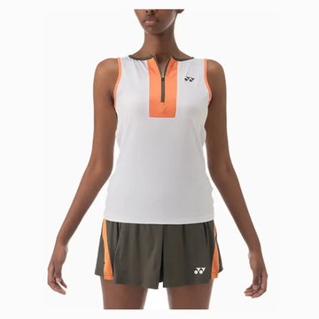Women's Tournament Zip Tennis Tank