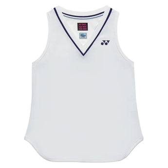 Women's Tournament Tennis Tank White,Apparel,Yonex,White,XS,Tennis Express,20929W