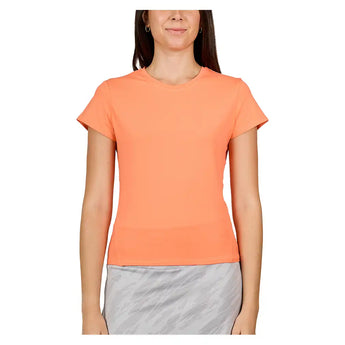 Women's Short Sleeve Tennis Top Coral,Apparel,Sofibella,Coral,XS,Tennis Express,2488-CRL-3