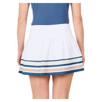 Women's 14 Inch Tennis Skort White, Sofibella, Tennis Express, 2516QUF-WHTH26-1