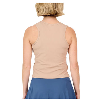 Women's Racerback Tennis Tank Mocha, Sofibella, Tennis Express, 2518QUF-MOCH26-1