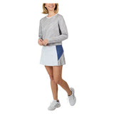 Women's Wild Side Jacquard Long Sleeve Tennis Top Grey,Apparel,Sofibella,,,Tennis Express,2522WIC-WGR-5