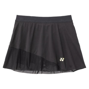 Women's Tournament Tennis Skort, Yonex, Black, Tennis Express, 26186-BLACK-1