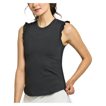 Women's Flight Tennis Tank Black, Lija, Black, Tennis Express, 26A-1006F26-BLACK-1
