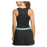 Women's Vale Tennis Dress Black and Pine Green Multi, Lija, Tennis Express, 26A-3216F26-1