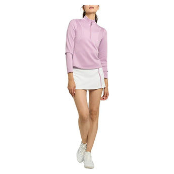 Women's Tracker 13 Inch Tennis Skort White and Lavender, Lija, Tennis Express, 26A-4761H26-3